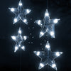 LED Star Curtain Fairy Lights 200 LED Cold White 8 Function