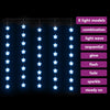 LED Star Curtain Fairy Lights 200 LED Blue 8 Function