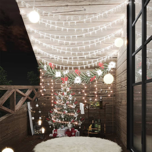 Globe Fairy String Lights 40m 400 LED Cold White 8 Function