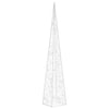 Acrylic Decorative LED Light Cone Cold White 60 cm