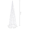 Acrylic Decorative LED Light Cone Cold White 60 cm