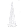 Acrylic Decorative LED Light Cone Blue 60 cm