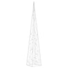 Acrylic Decorative LED Light Cone Cold White 90 cm