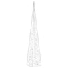 Acrylic Decorative LED Light Cone Cold White 120 cm