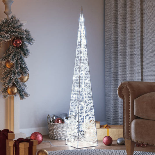 Acrylic Decorative LED Light Cone Cold White 120 cm