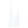 Acrylic Decorative LED Light Cone Set Cold White 30/45/60cm