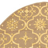 Luxury Christmas Tree Skirt with Sock Yellow 150 cm Fabric