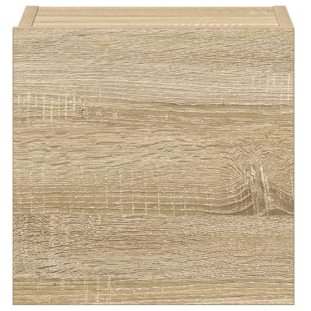 3 Piece TV Cabinet Set Sonoma Oak Engineered Wood