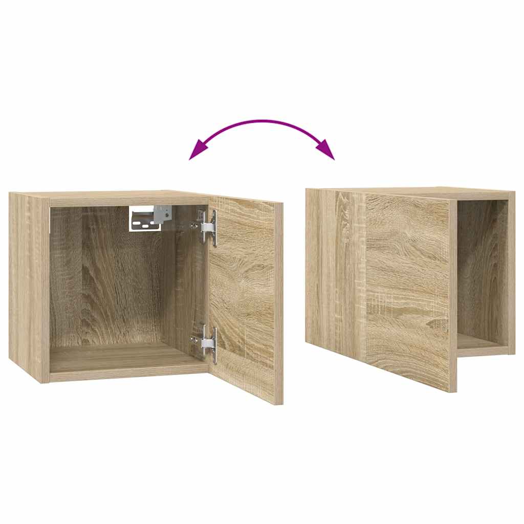 10 Piece TV Cabinet Set Sonoma Oak Engineered Wood