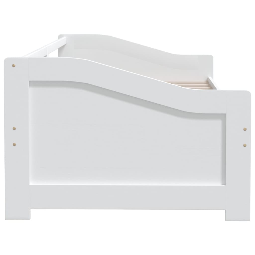 3-Seater Day Bed without Mattress White 90x200cm