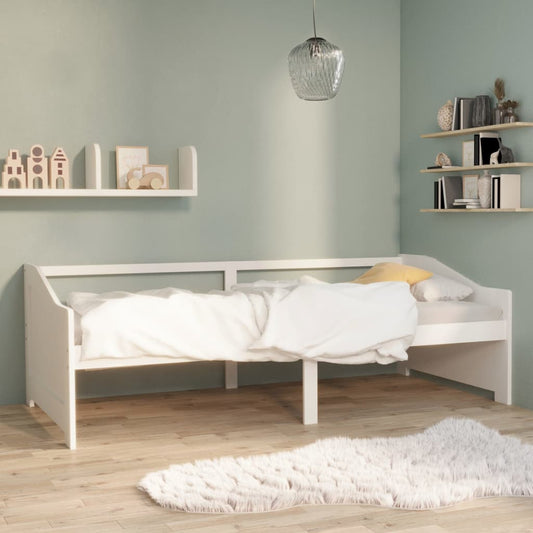 3-Seater Day Bed without Mattress White 90x200cm
