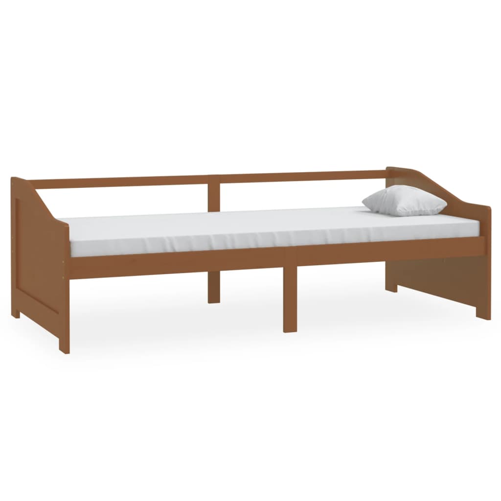 3-Seater Day Bed without Mattress Honey Brown 90x200cm