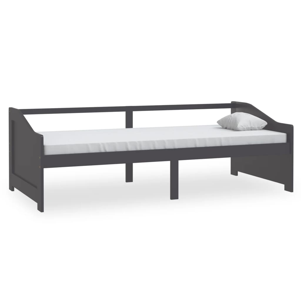 3-Seater Day Bed without Mattress Dark Grey 90x200cm