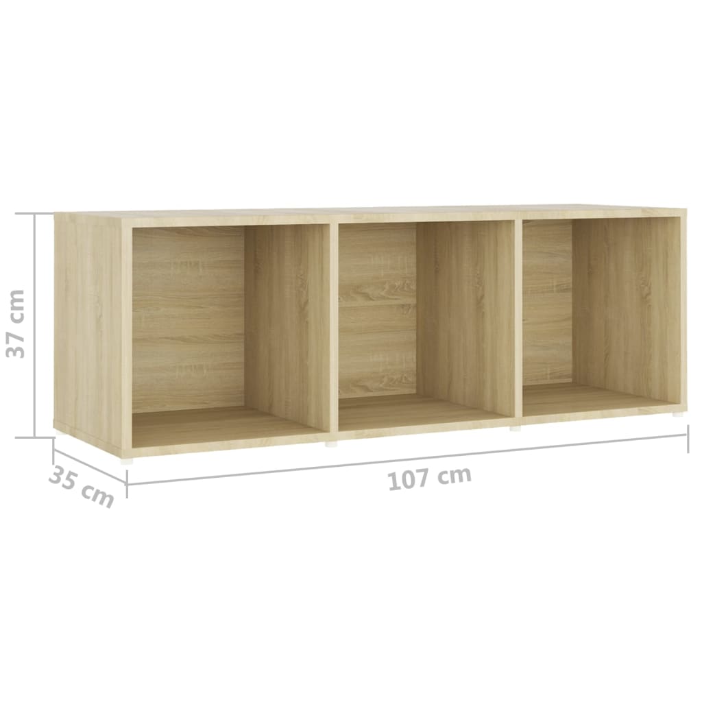 3 Piece TV Cabinet Set Sonoma Oak Engineered Wood