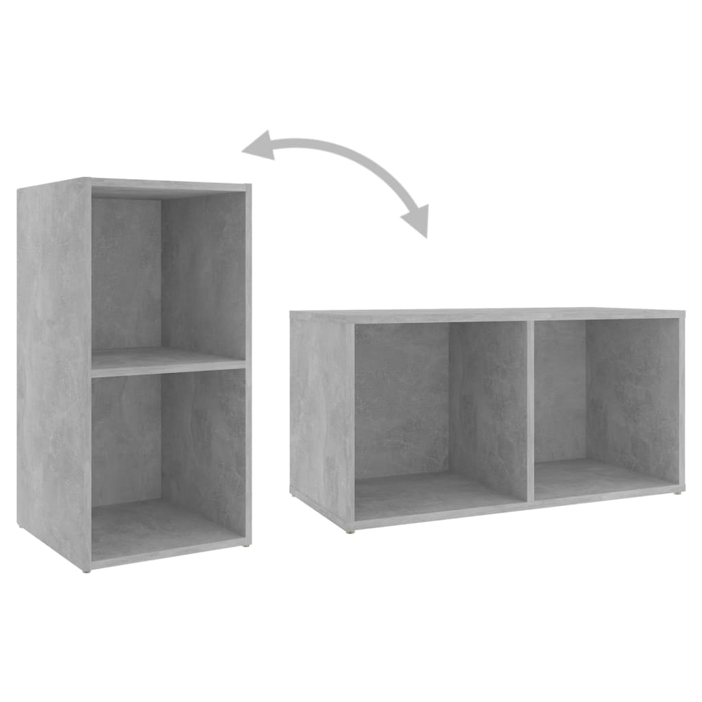 3 Piece TV Cabinet Set Concrete Grey Engineered Wood