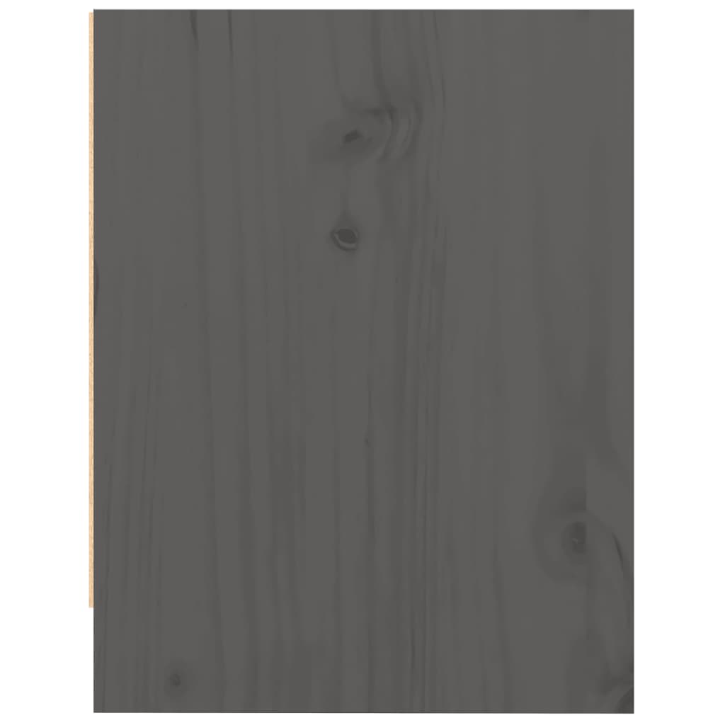 Bedside Cabinets 2 pcs Grey 40x30.5x40 cm Solid Pinewood