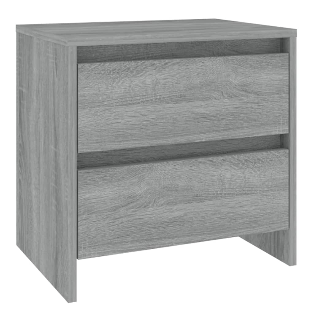 Bedside Cabinet Grey Sonoma 45x34.5x44.5 cm Engineered Wood