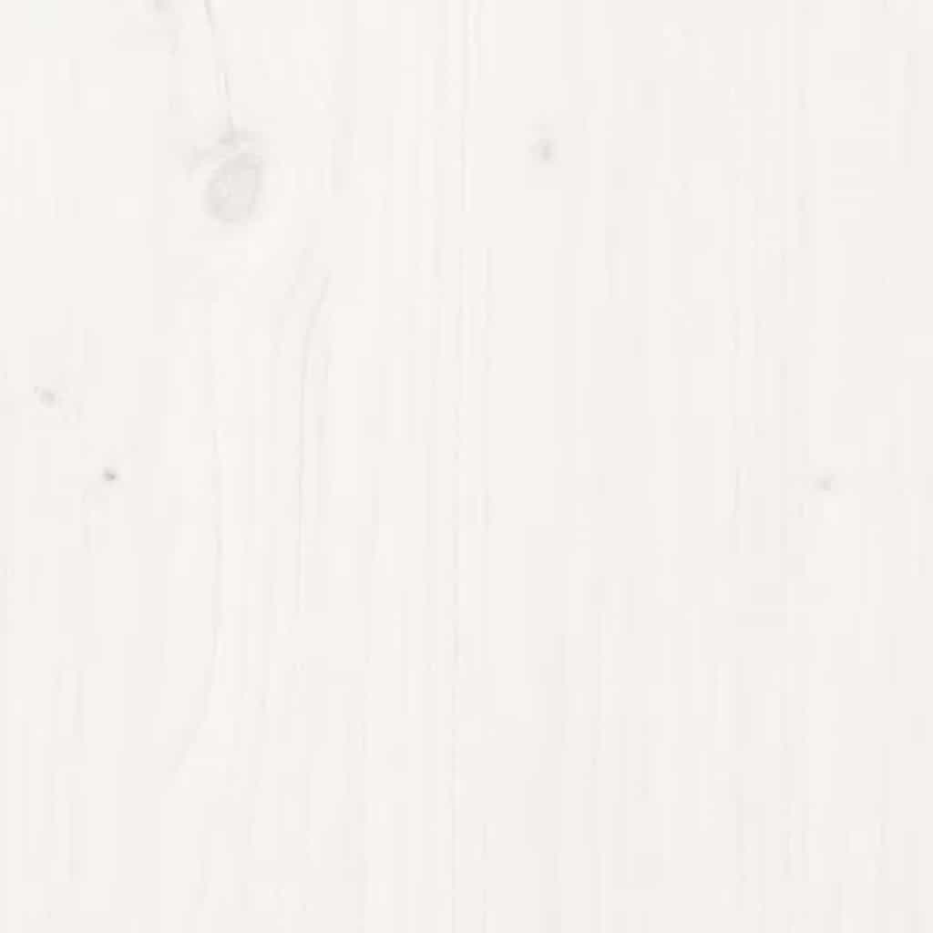 Bedside Cabinet White 40x35x49 cm Solid Wood Pine