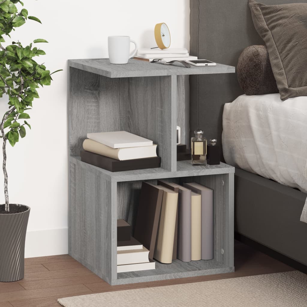 Bedside Cabinet Grey Sonoma 35x35x55 cm Engineered Wood
