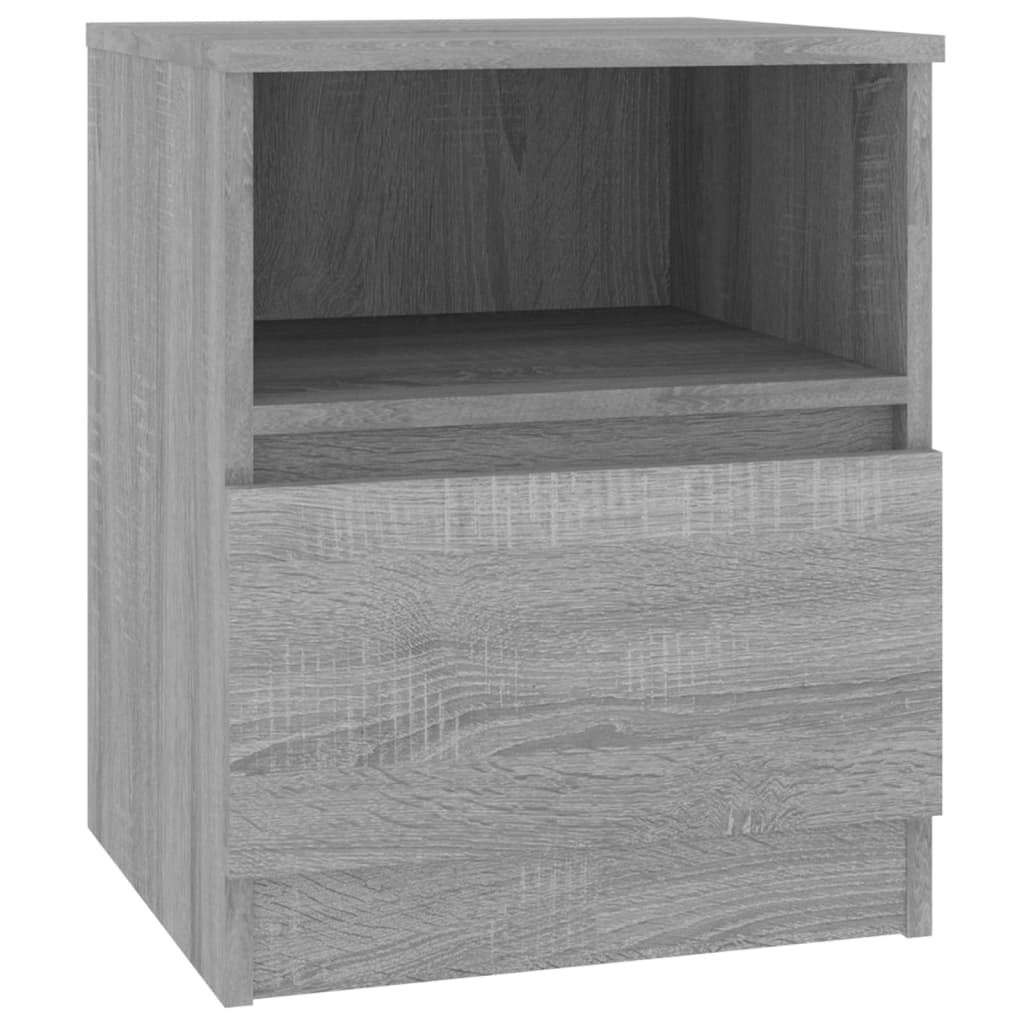Bedside Cabinet Grey Sonoma 40x40x50 cm Engineered Wood