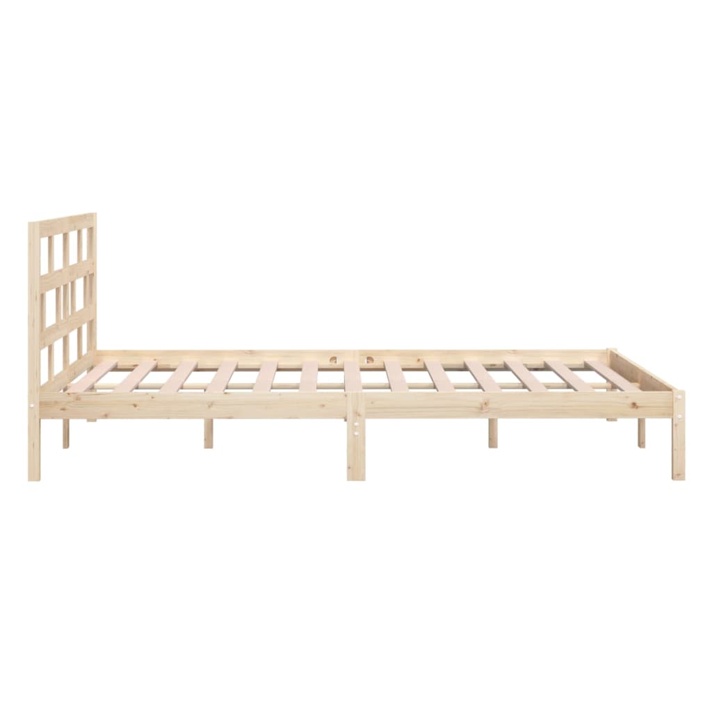3101213 vidaXL Bed Frame without Mattress Solid Wood 120x200 cm (810012+814184)