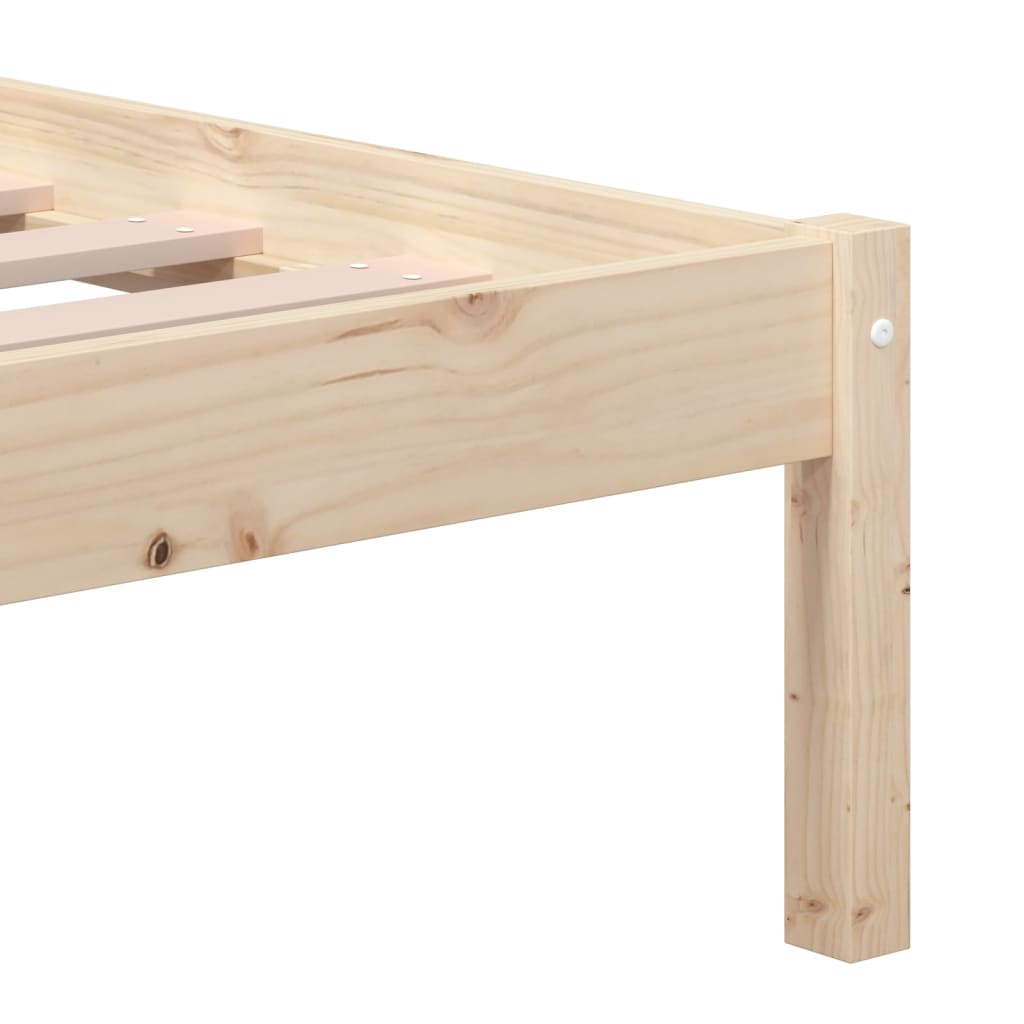 3101213 vidaXL Bed Frame without Mattress Solid Wood 120x200 cm (810012+814184)