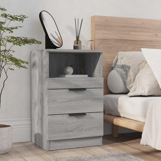 Bedside Cabinet Grey Sonoma Engineered Wood