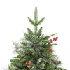 Pre-lit Christmas Tree with Pine Cones Green 150 cm PVC&PE