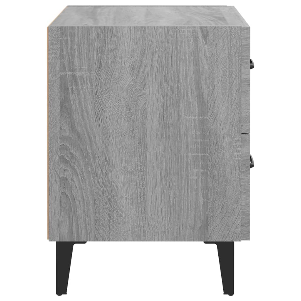 Bedside Cabinet Grey Sonoma 40x35x47.5 cm