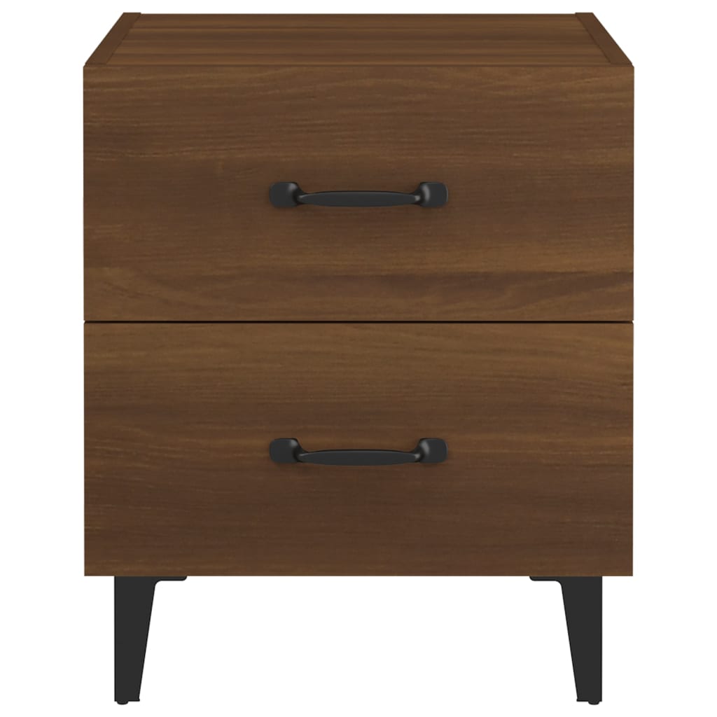 Bedside Cabinets 2 pcs Brown Oak 40x35x47.5 cm