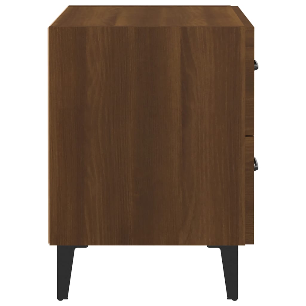 Bedside Cabinets 2 pcs Brown Oak 40x35x47.5 cm