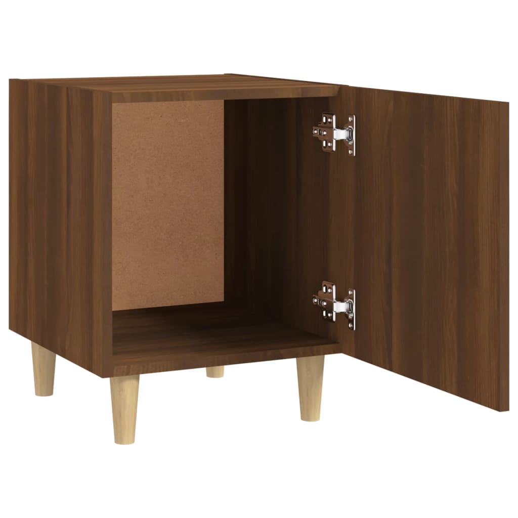 Bedside Cabinets 2 pcs Brown Oak Engineered Wood