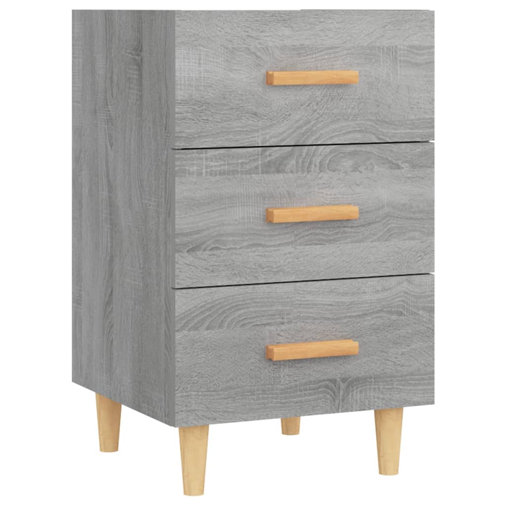 Bedside Cabinet Grey Sonoma 40x40x66 cm Engineered Wood