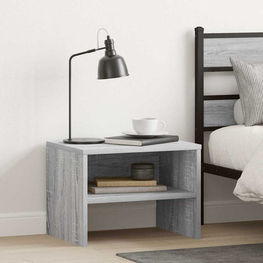 Bedside Cabinet Grey Sonoma 40x30x30 cm Engineered Wood