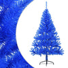 Artificial Half Christmas Tree with Stand Blue 150 cm PVC