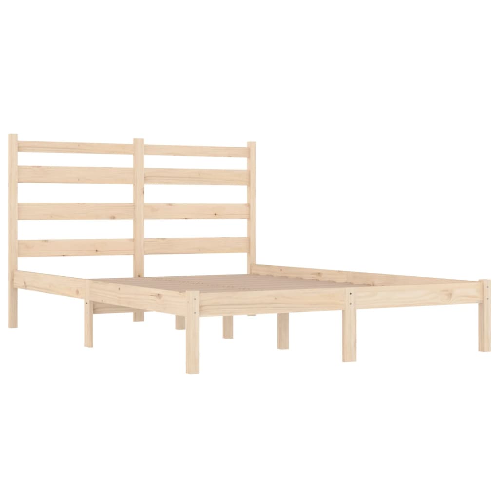 3103668 vidaXL Bed Frame without Mattress Solid Wood 200x200 cm (810037+818440)