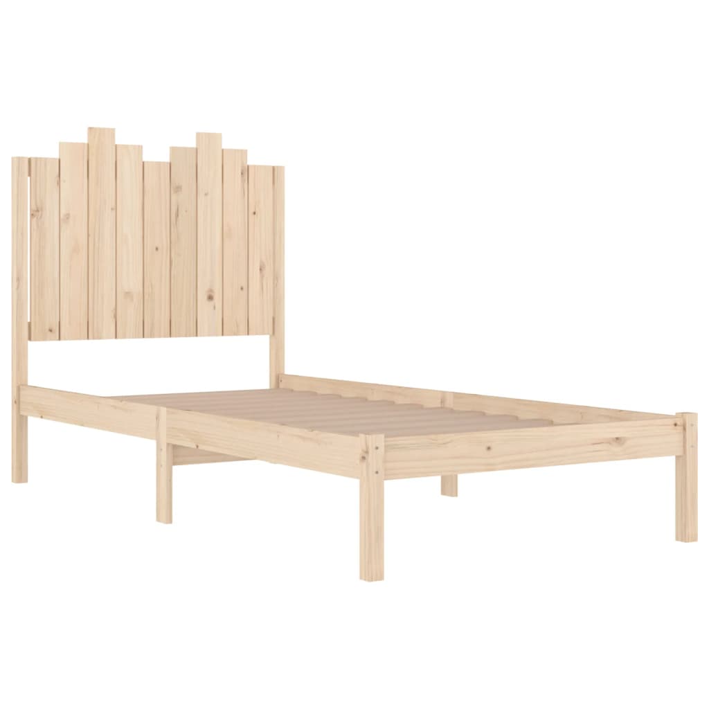 3103768 vidaXL Bed Frame without Mattress Solid Wood 100x200 cm (810007+818455)