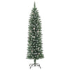 Artificial Slim Christmas Tree with Stand 180 cm PVC