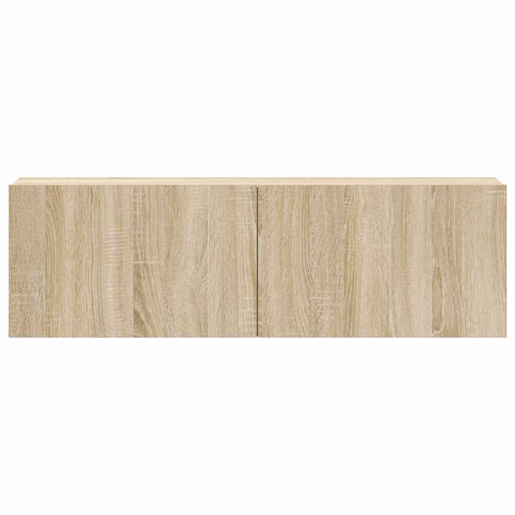 3 Piece TV Cabinet Set Sonoma Oak Engineered Wood