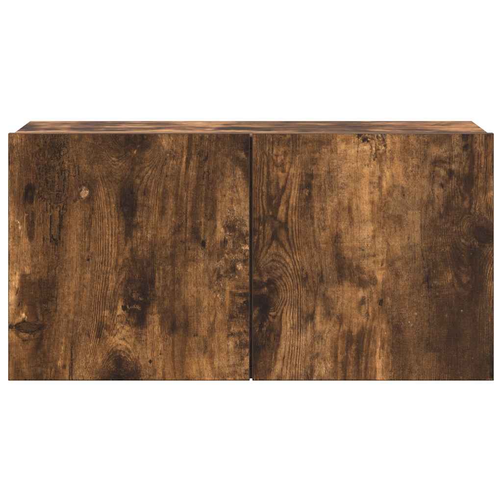 4 Piece TV Cabinet Set Smoked Oak Engineered Wood