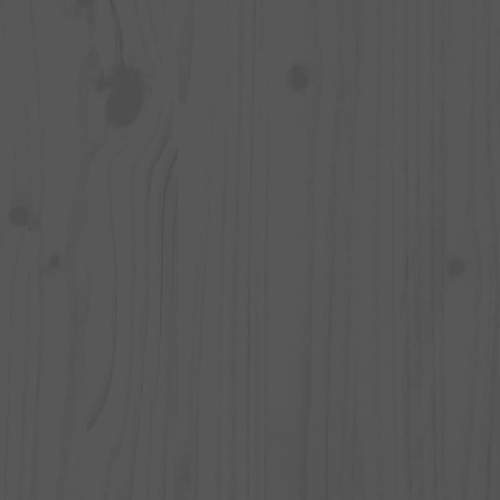 Bedside Cabinets 2 pcs Grey 40x34x55 cm Solid Wood Pine