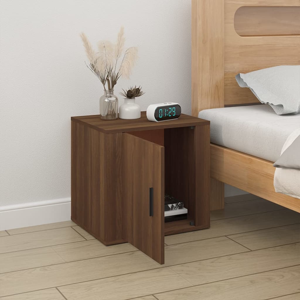 Bedside Cabinet Brown Oak 50x39x47 cm