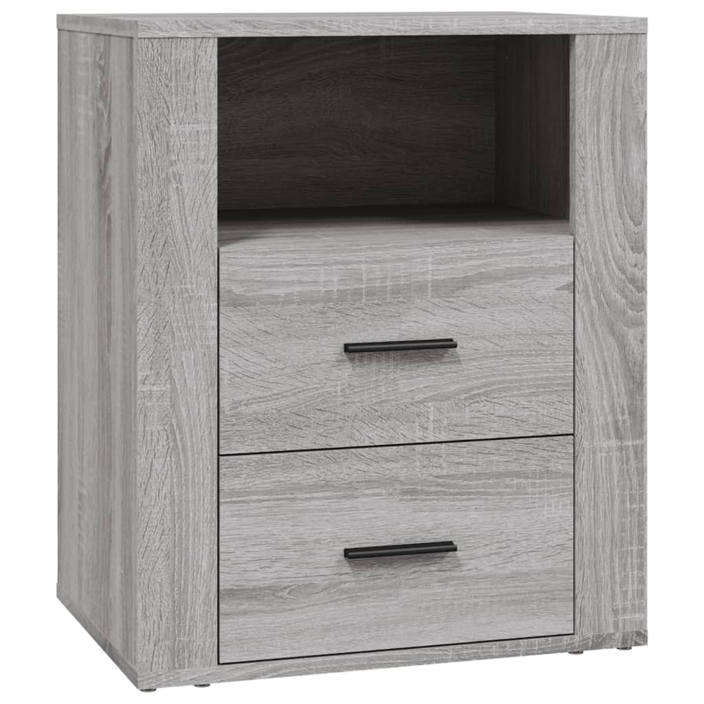 Bedside Cabinet Grey Sonoma 50x36x60 cm Engineered Wood