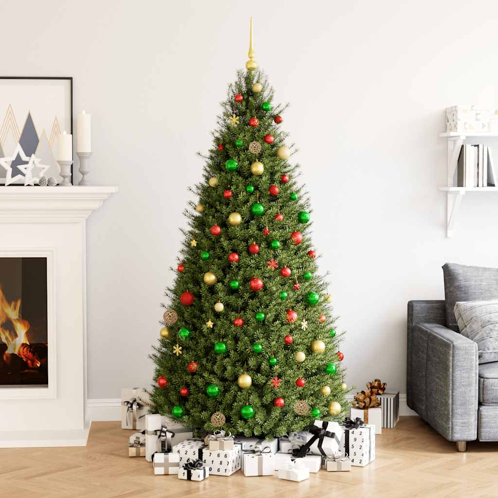 112 Piece Christmas Bauble Set Red / Green / Gold Polystyrene