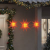 Christmas Lights with LEDs 3 pcs Foldable Red