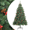 Artificial Hinged Christmas Tree with Cones and Berries 210 cm