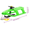 Sledge with Wheel Green 102.5x40x23 cm Polypropylene