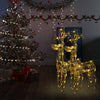 Reindeer Christmas Decorations 2 pcs 60x16x100 cm Acrylic