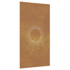 Garden Wall Decoration 105x55 cm Corten Steel Sun Design