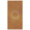 Garden Wall Decoration 105x55 cm Corten Steel Sun Design